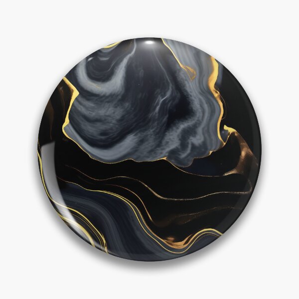 Item preview, Black dark and gold or golden liquid marble texture effect designed and sold by NBSStore.