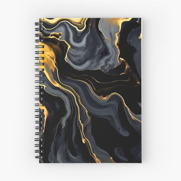 Item preview, Black dark and gold or golden liquid marble texture effect designed and sold by NBSStore.