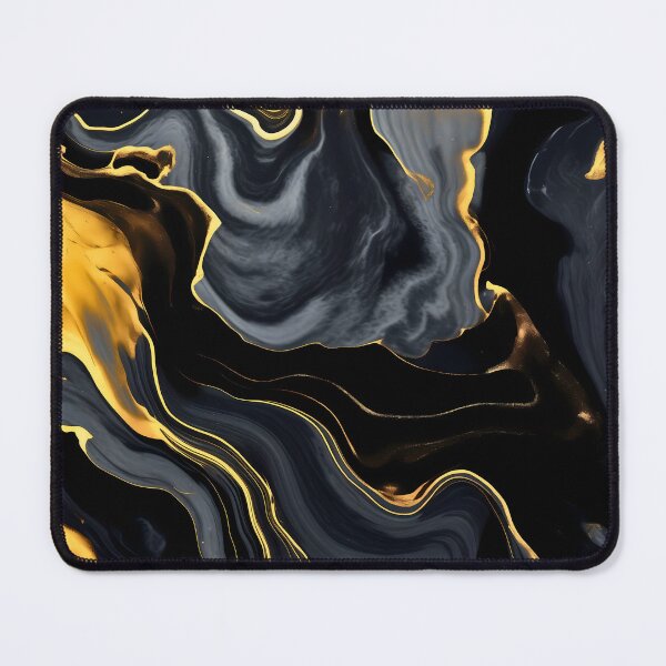 Item preview, Black dark and gold or golden liquid marble texture effect designed and sold by NBSStore.