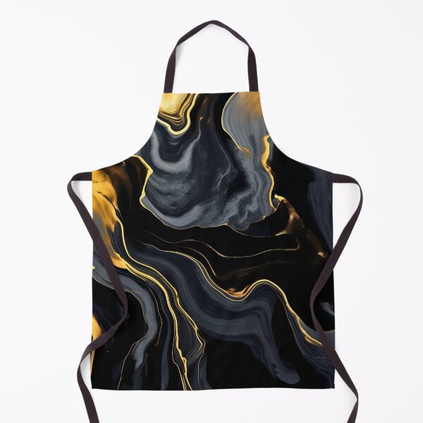 Item preview, Black dark and gold or golden liquid marble texture effect designed and sold by NBSStore.