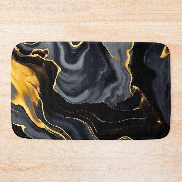 Item preview, Black dark and gold or golden liquid marble texture effect designed and sold by NBSStore.