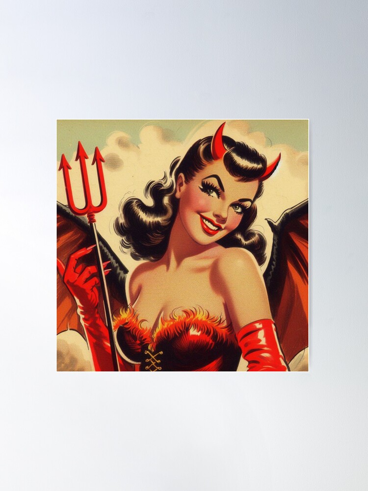 Vintage Devil Pin Up