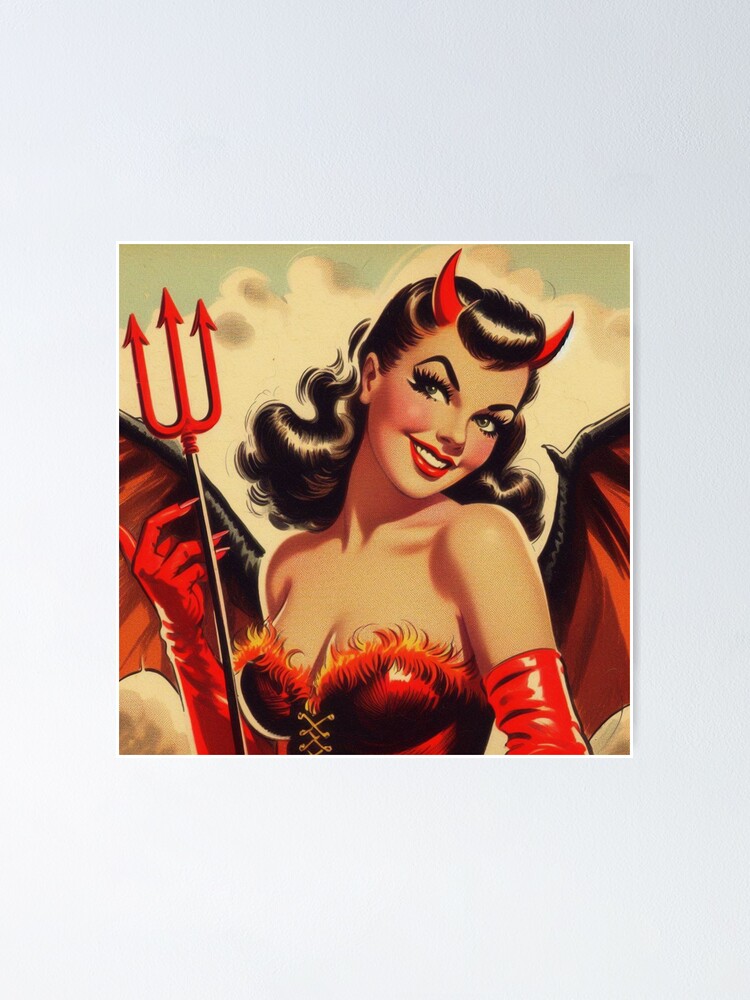 Vintage Devil Pin Up