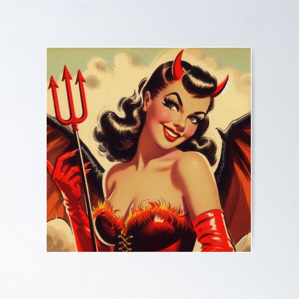 Vintage Devil Pin Up