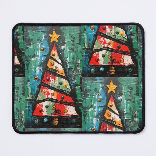 Item preview, Christmas Tree Art Brut Painting designed and sold by sheprint.
