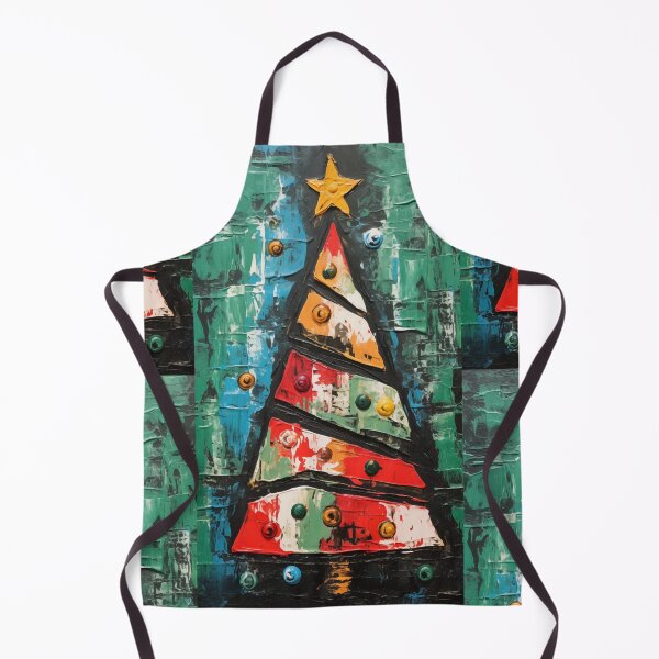 Item preview, Christmas Tree Art Brut Painting designed and sold by sheprint.