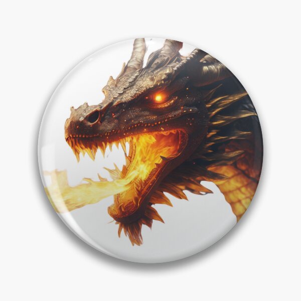 Item preview, Angry Firey Dragon Face Art designed and sold by SpicyOne.