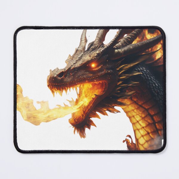 Item preview, Angry Firey Dragon Face Art designed and sold by SpicyOne.