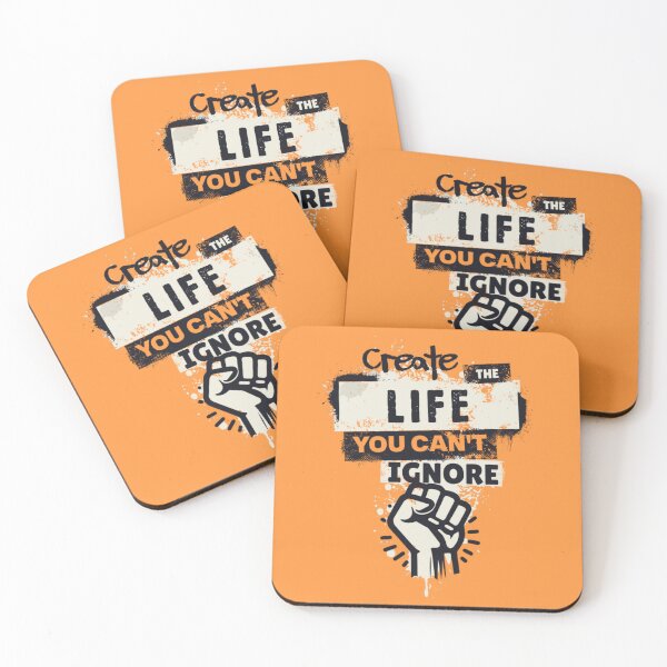 Item preview, Create the life you can't ignore. designed and sold by BlueGoldArt.