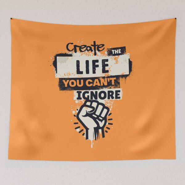 Item preview, Create the life you can't ignore. designed and sold by BlueGoldArt.