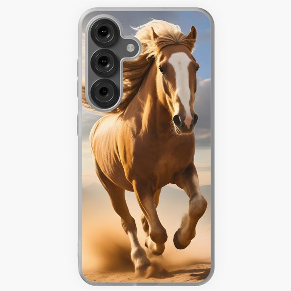 Aperçu de l'œuvre Photographie de chevaux sauvages bruns courant ou au galop, esprit de liberté indompté créée et vendue par NBSStore.