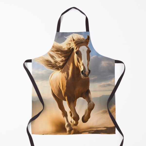 Item preview, Brown wild horse running or galloping photography, untamed spirit of freedom designed and sold by NBSStore.