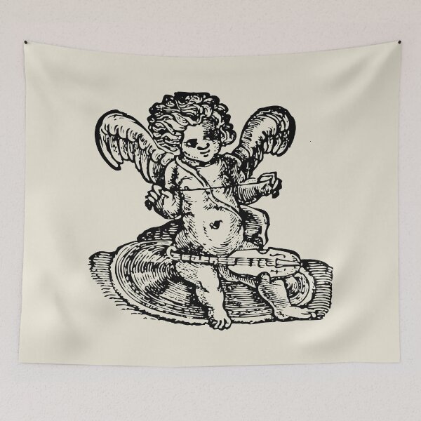 Item preview, Cherubic Melody Historical Wooodcut designed and sold by Twisted Kids.