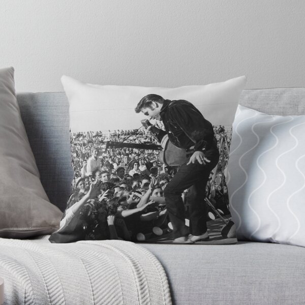 Elvis Presley Big Portrait Throw Pillow