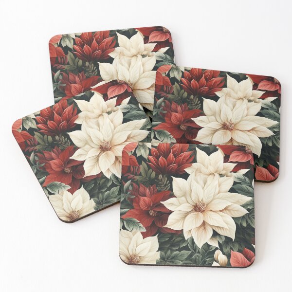 Item preview, Vintage Florals, Poinsettia Splendor designed and sold by PigmeArt.