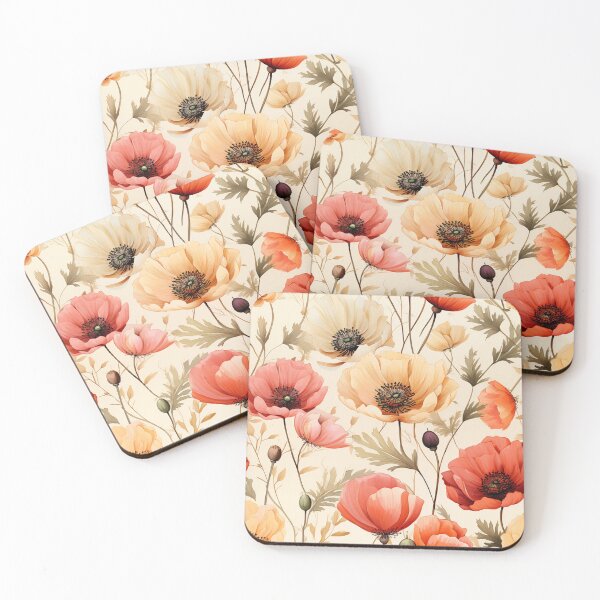 Item preview, Vintage Florals, Poppy designed and sold by PigmeArt.