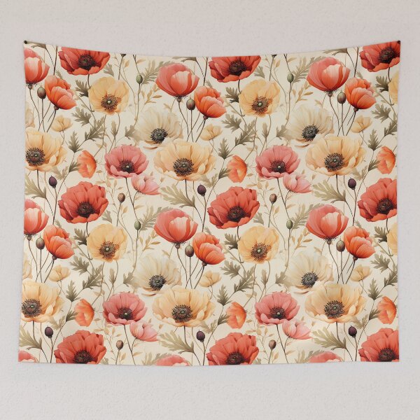 Item preview, Vintage Florals, Poppy designed and sold by PigmeArt.