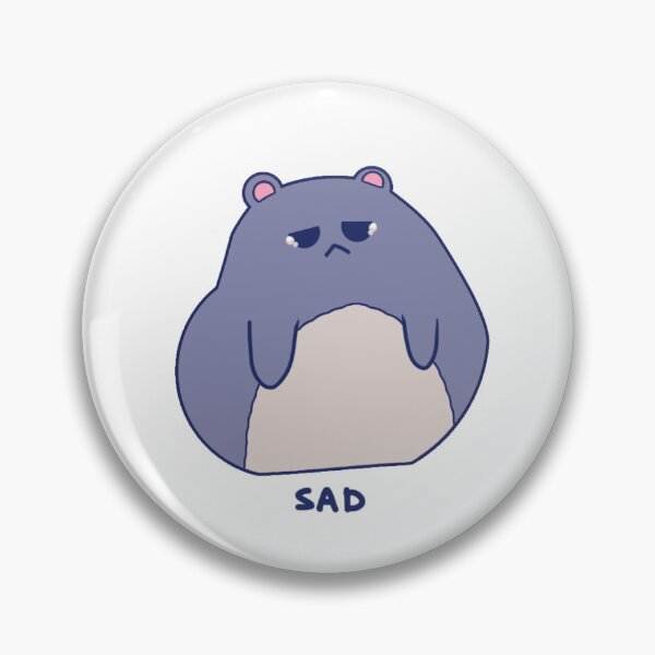 Item preview, Anxious Hamster Mood Tracker Sad Sticker designed and sold by BugShook.