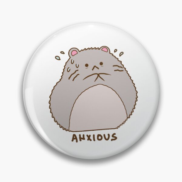Item preview, Anxious Hamster Mood Tracker Anxiety Sticker designed and sold by BugShook.