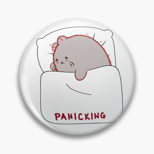 Item preview, Anxious Hamster Mood Tracker Panicking Sticker designed and sold by BugShook.