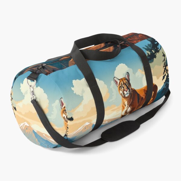 Item preview, Cougar or mountain lion wild cat on rocky mountains at the sunset artwork designed and sold by NBSStore.