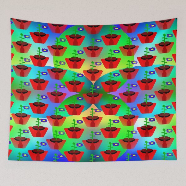 Item preview, Pattern by flower pots... designed and sold by Harryucksche.