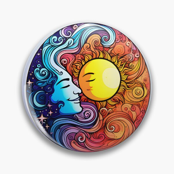 Item preview, the moon and sun designed and sold by IamMind.