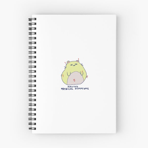 Item preview, Anxious Hamster Mood Tracker Physical Symptoms Sticker designed and sold by BugShook.