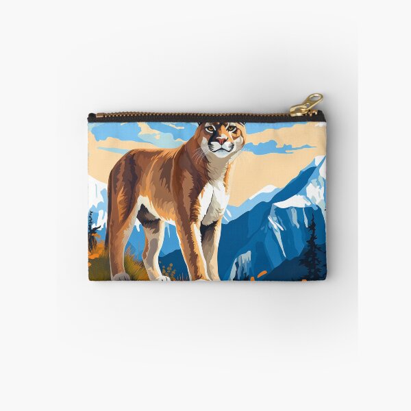 Item preview, Cougar or mountain lion wild cat on rocky mountains at the sunset artwork designed and sold by NBSStore.