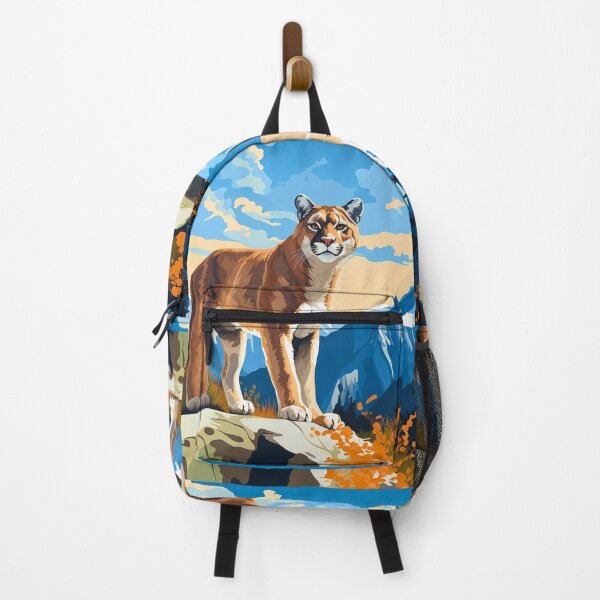 Item preview, Cougar or mountain lion wild cat on rocky mountains at the sunset artwork designed and sold by NBSStore.