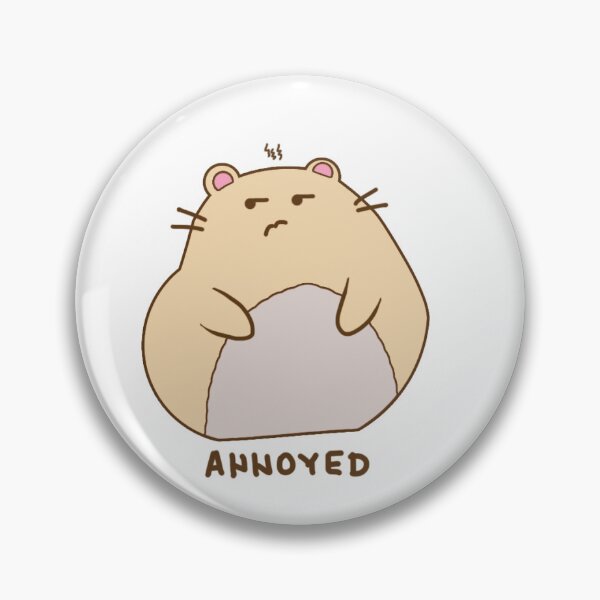 Item preview, Anxious Hamster Mood Tracker Annoyed Sticker designed and sold by BugShook.
