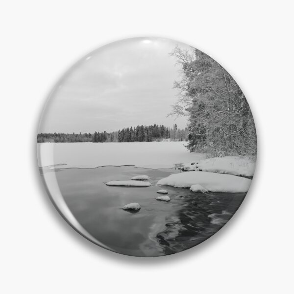 Item preview, Where the lake ends. Parkkuu winter 2023  bw designed and sold by Jouko Lehto Photography.