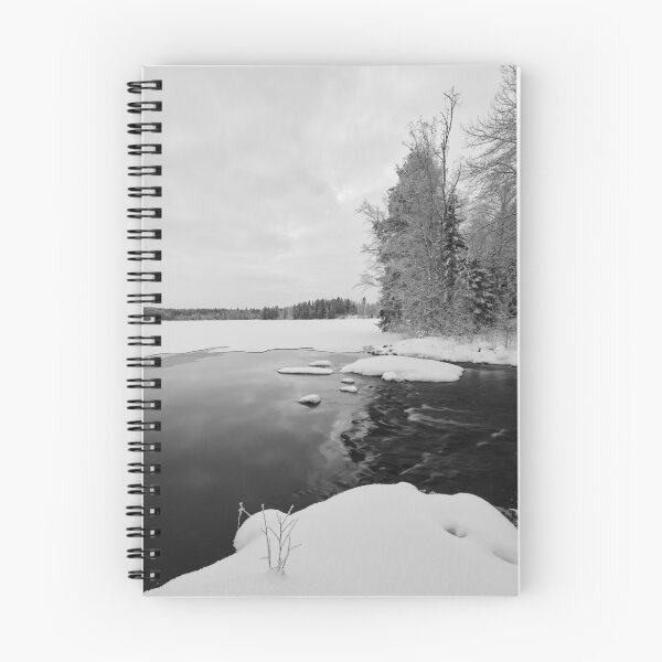 Item preview, Where the lake ends. Parkkuu winter 2023  bw designed and sold by Jouko Lehto Photography.