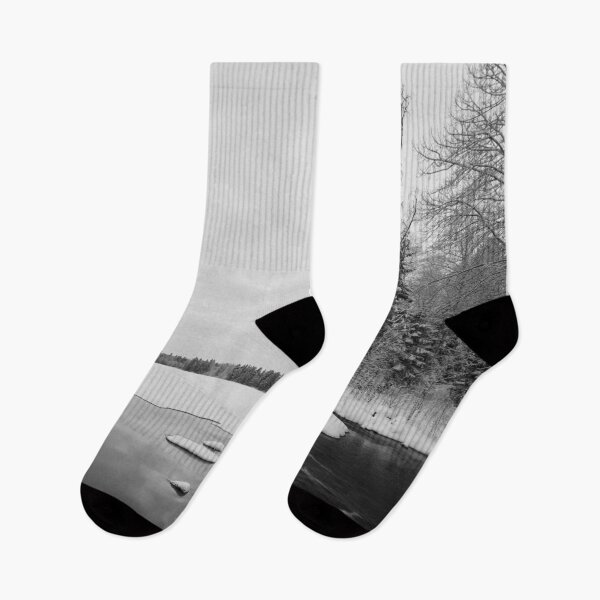 Item preview, Where the lake ends. Parkkuu winter 2023  bw designed and sold by Jouko Lehto Photography.