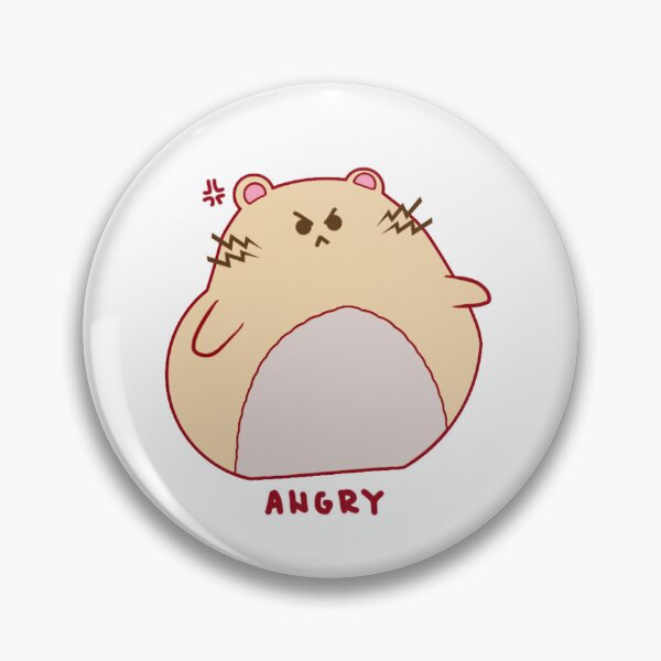 Item preview, Anxious Hamster Mood Tracker Angry Sticker designed and sold by BugShook.