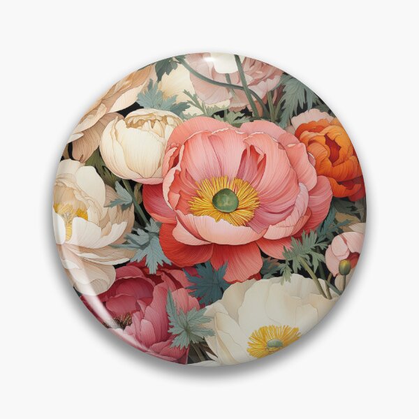 Item preview, Vintage Florals, Ranunculus designed and sold by PigmeArt.