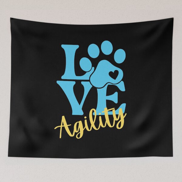 Item preview, Love agility in blue and yellow designed and sold by PausePapote.
