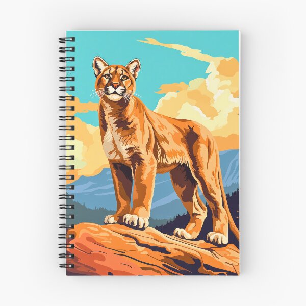 Artikelvorschau, Puma oder Berglöwe Wildkatze auf felsigen Bergen bei Sonnenuntergang entworfen und verkauft von NBSStore.