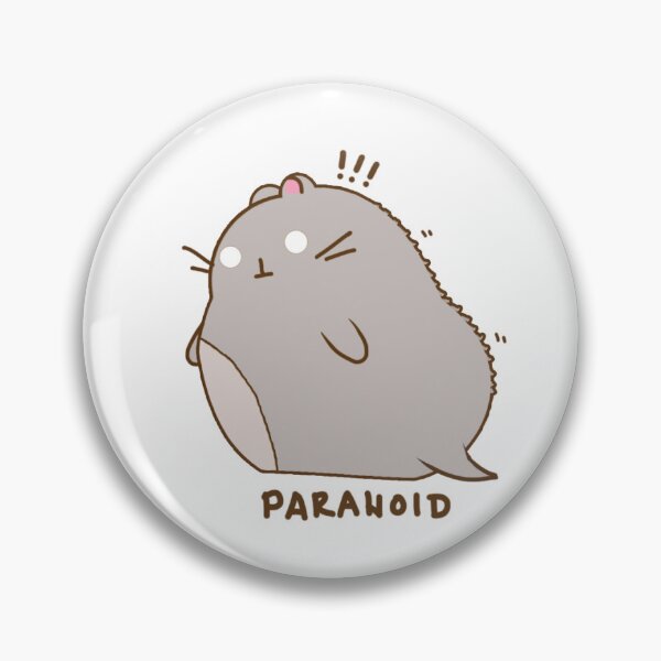 Item preview, Anxious Hamster Mood Tracker Paranoid Sticker designed and sold by BugShook.