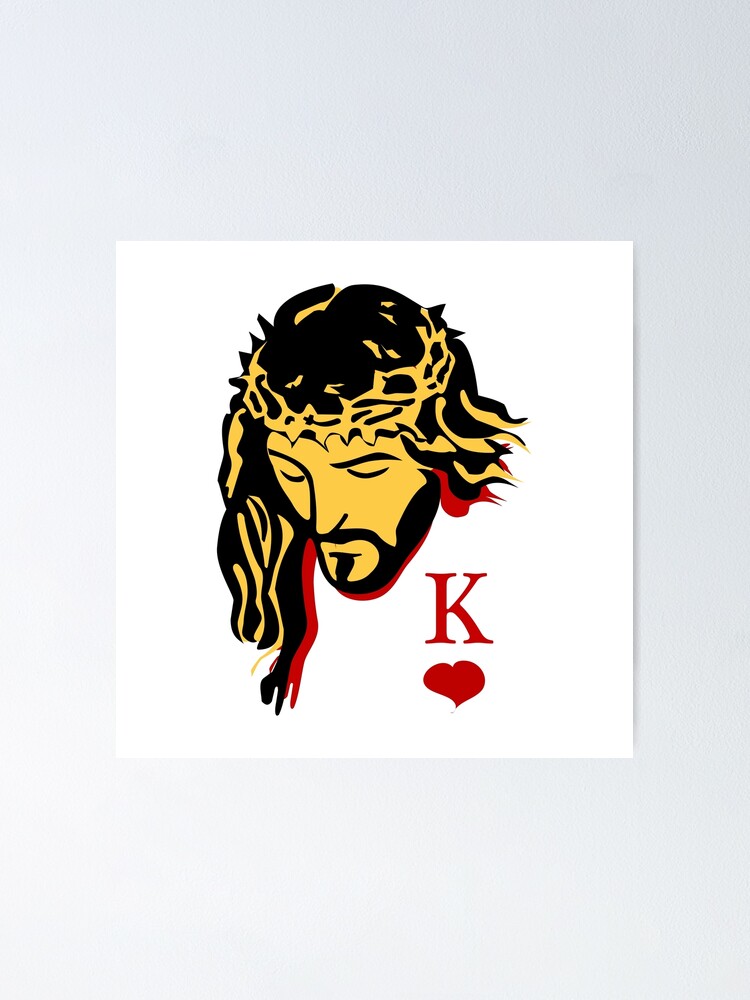 Christian Design Jesus Christ King Of Kings Poster By Christianstore Redbubble