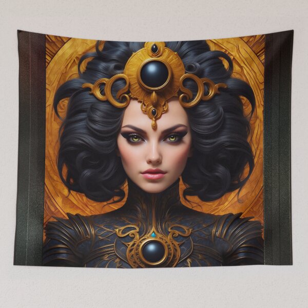Item preview, Tula The Mystic Beautiful AI Concept Art Portrait by Xzendor7 designed and sold by Xzendor7 Digital Art Creations.