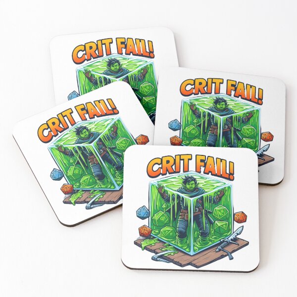 Item preview, Crit fail dungeons and dragons  designed and sold by TwistedTG.
