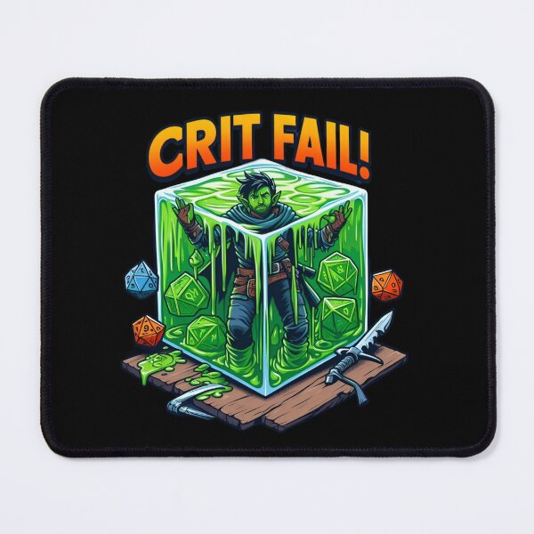 Item preview, Crit fail dungeons and dragons  designed and sold by TwistedTG.