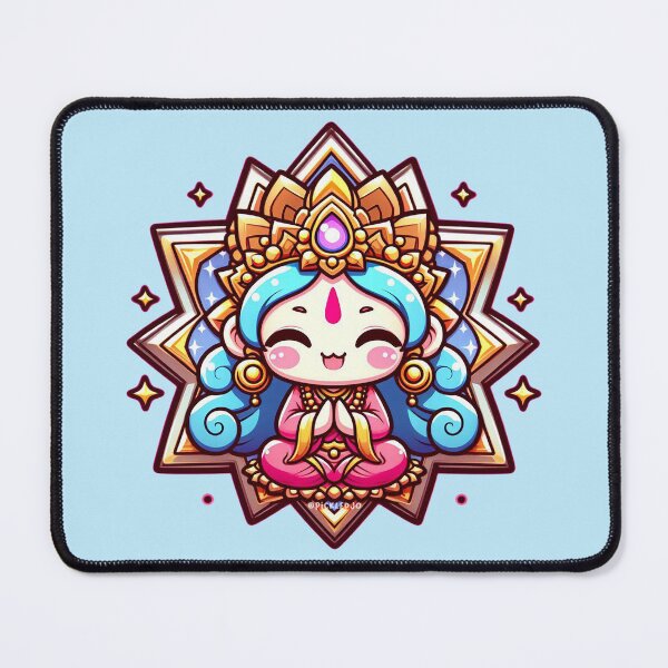 Item preview, Happy Manjushri Meditating Cartoon designed and sold by PickledjoArt.