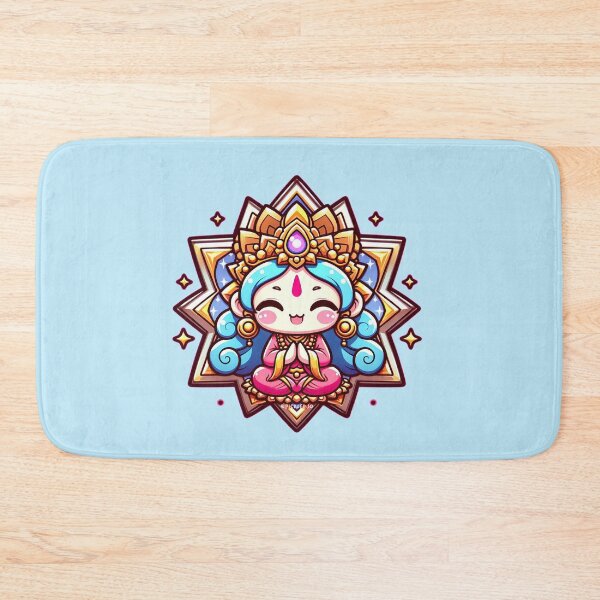 Item preview, Happy Manjushri Meditating Cartoon designed and sold by PickledjoArt.