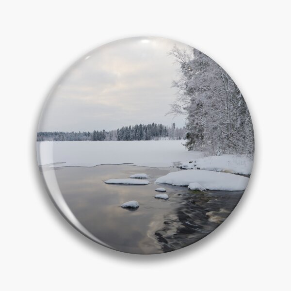 Item preview, Where the lake ends. Parkkuu winter 2023 minimal color designed and sold by Jouko Lehto Photography.