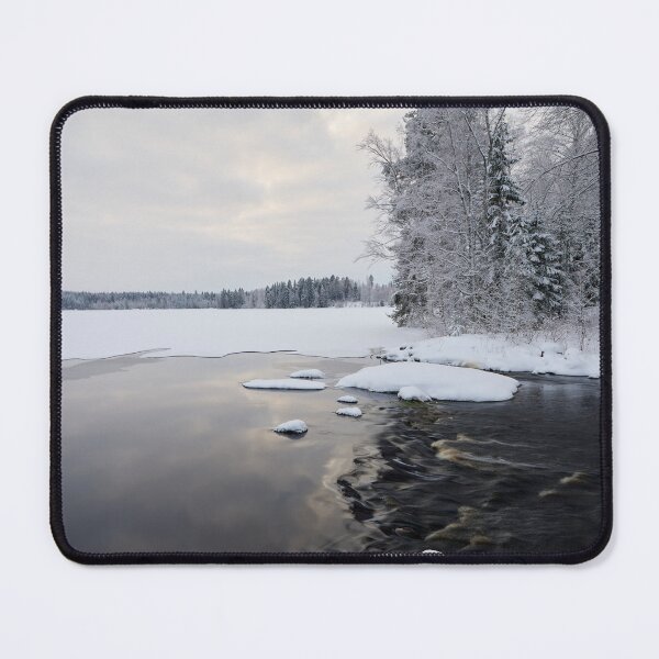 Item preview, Where the lake ends. Parkkuu winter 2023 minimal color designed and sold by Jouko Lehto Photography.