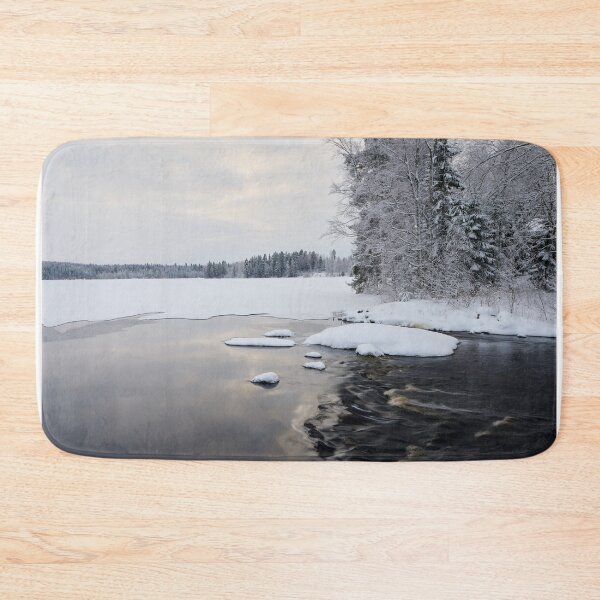 Item preview, Where the lake ends. Parkkuu winter 2023 minimal color designed and sold by Jouko Lehto Photography.