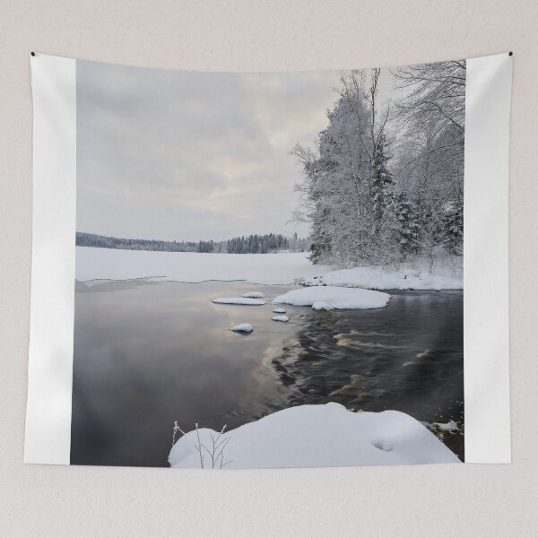 Item preview, Where the lake ends. Parkkuu winter 2023 minimal color designed and sold by Jouko Lehto Photography.