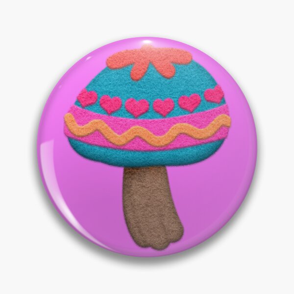 Item preview, Cute Little Felt Look Valentine Mushroom by Cherie's Art(c)2024 designed and sold by CheriesArt.